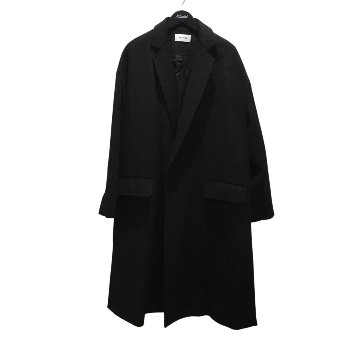 THE RERACS / THE LOOSE CHESTER COAT/コート/46/ウール/GRY/無地/24FW-RECT-424-J THE RERACS(ザリラクス) THE CACHEMIRE LOOSE CHESTER COATカシミヤ