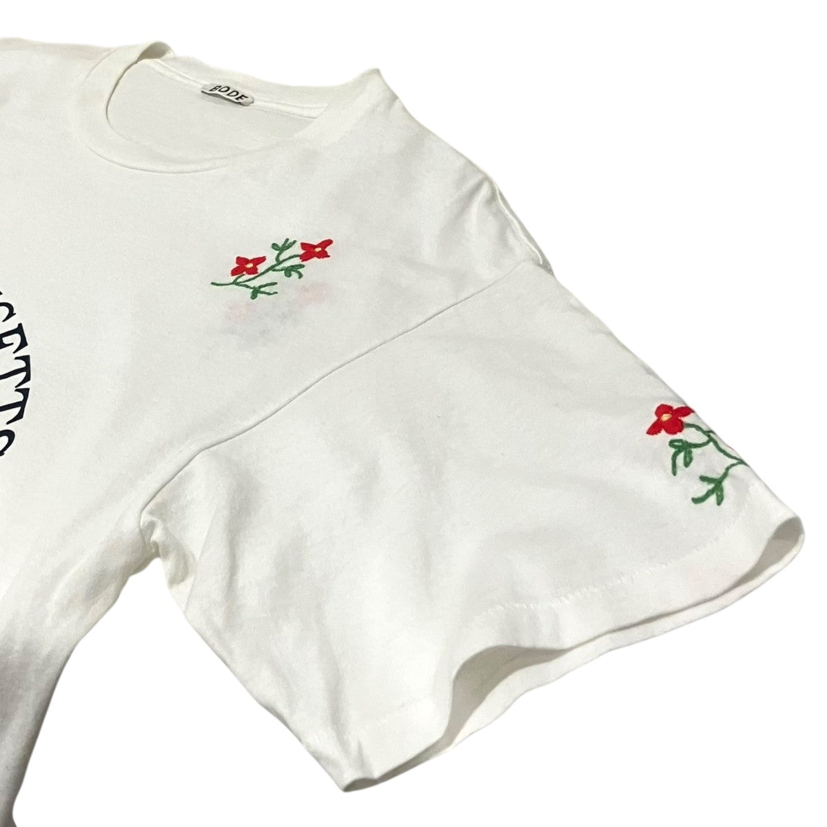 BODE(ボーディ) プリント刺繍Tシャツ ホワイト サイズ XS｜【公式