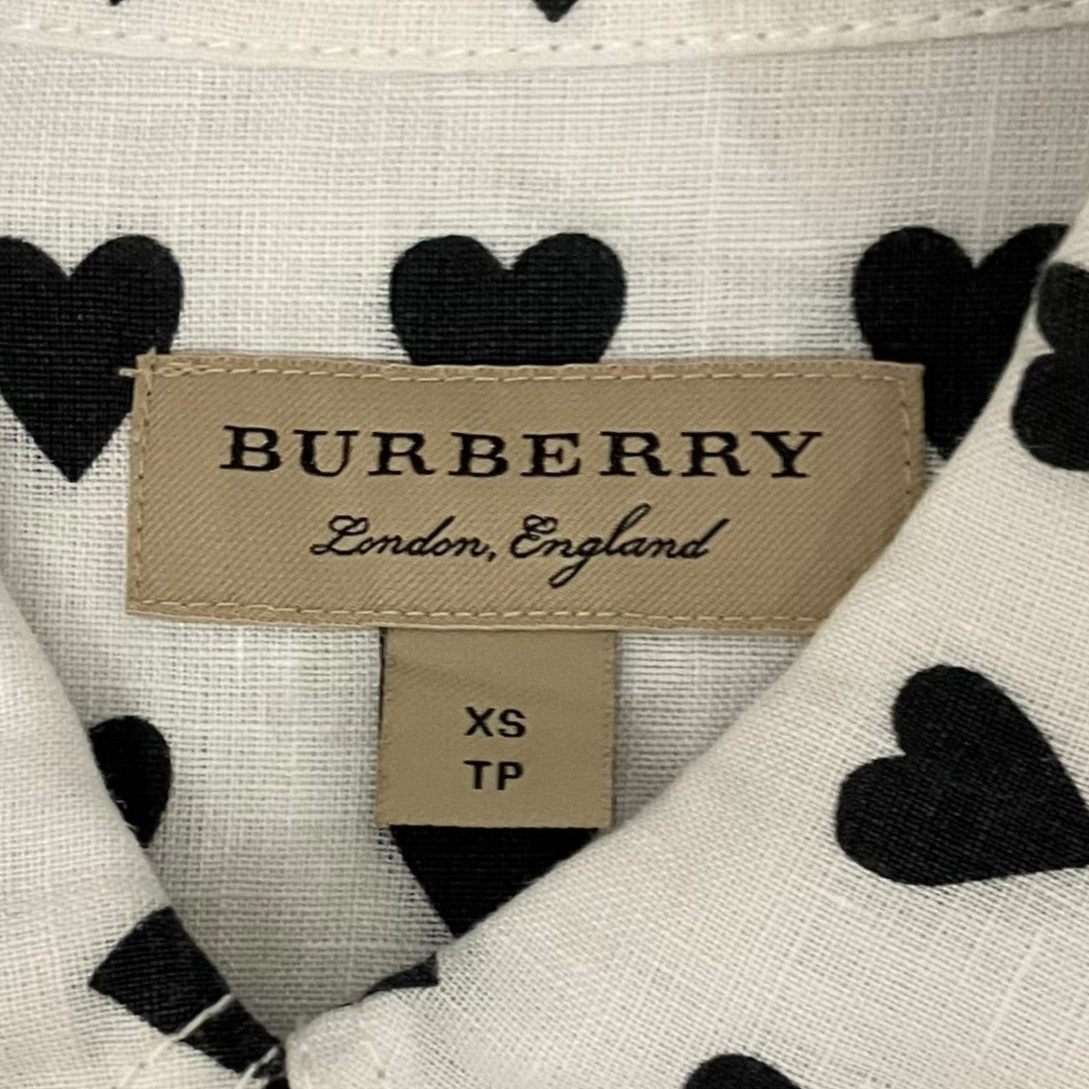 BURBERRY ハートプリントシャツ4017848 古着・中古-6枚目のアイテム画像