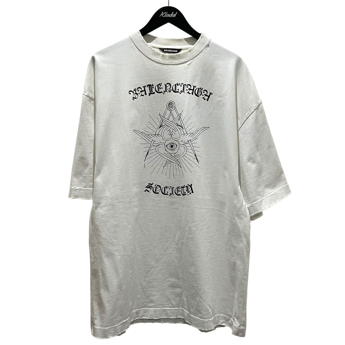 BALENCIAGA 【FREE YOUR MIND T-SHIRT】フリーマインドプリントTシャツ641614 古着・中古-1枚目のアイテム画像