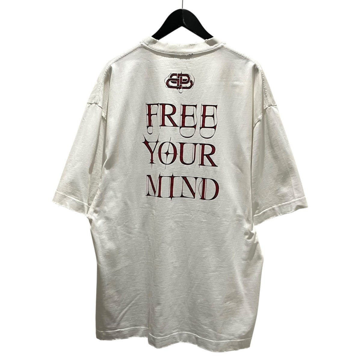 BALENCIAGA 【FREE YOUR MIND T-SHIRT】フリーマインドプリントTシャツ641614 古着・中古-2枚目のアイテム画像