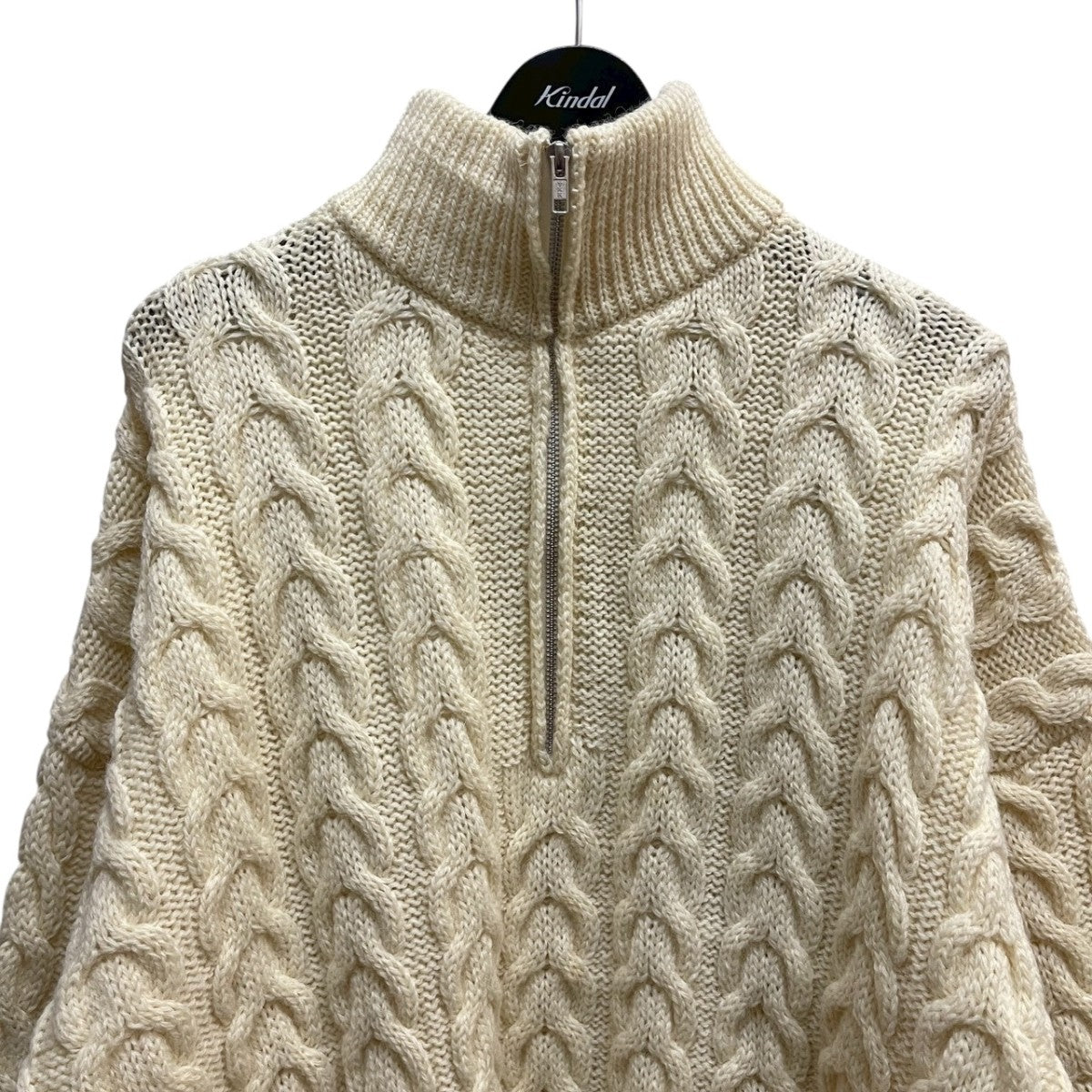 Bosworth Arans×MONKEY TIME ハーフジップニット 古着・中古-3枚目のアイテム画像
