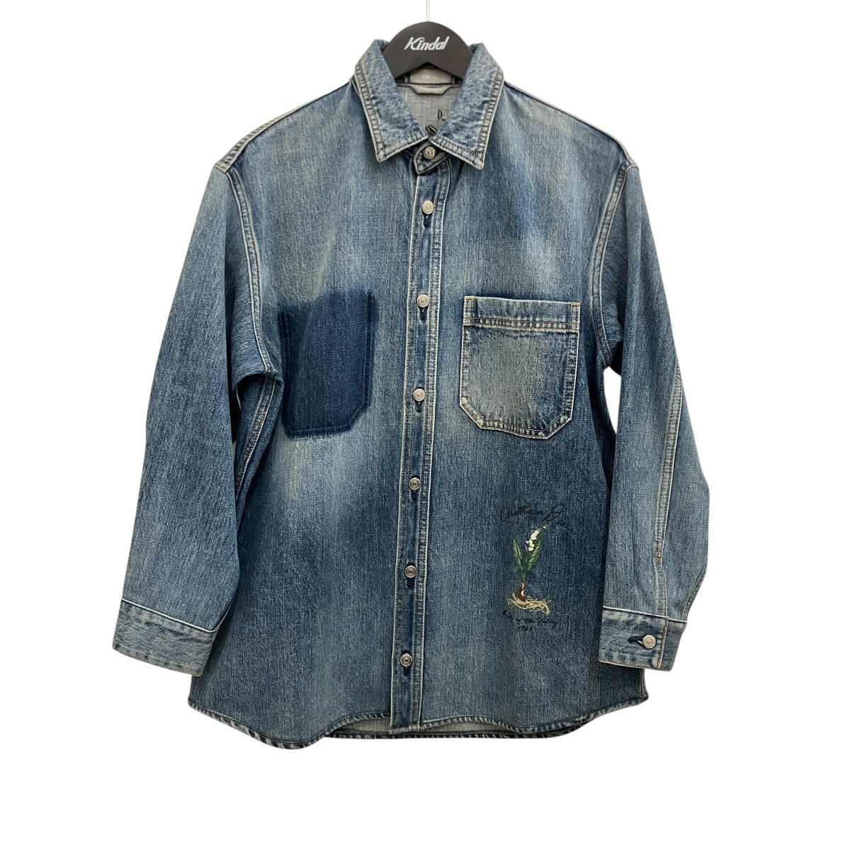 DIOR 刺繍デニムシャツ493D587AY552 古着・中古-1枚目のアイテム画像