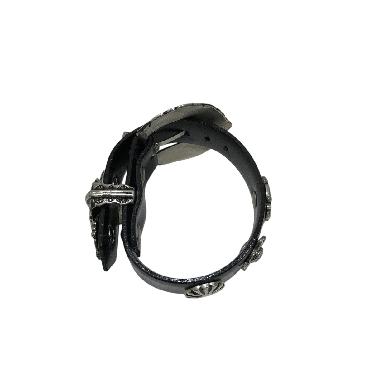 TOGAシルバースタッズ付きレザーブレスレット TOGAシルバースタッズ付きレザーブレスレット
