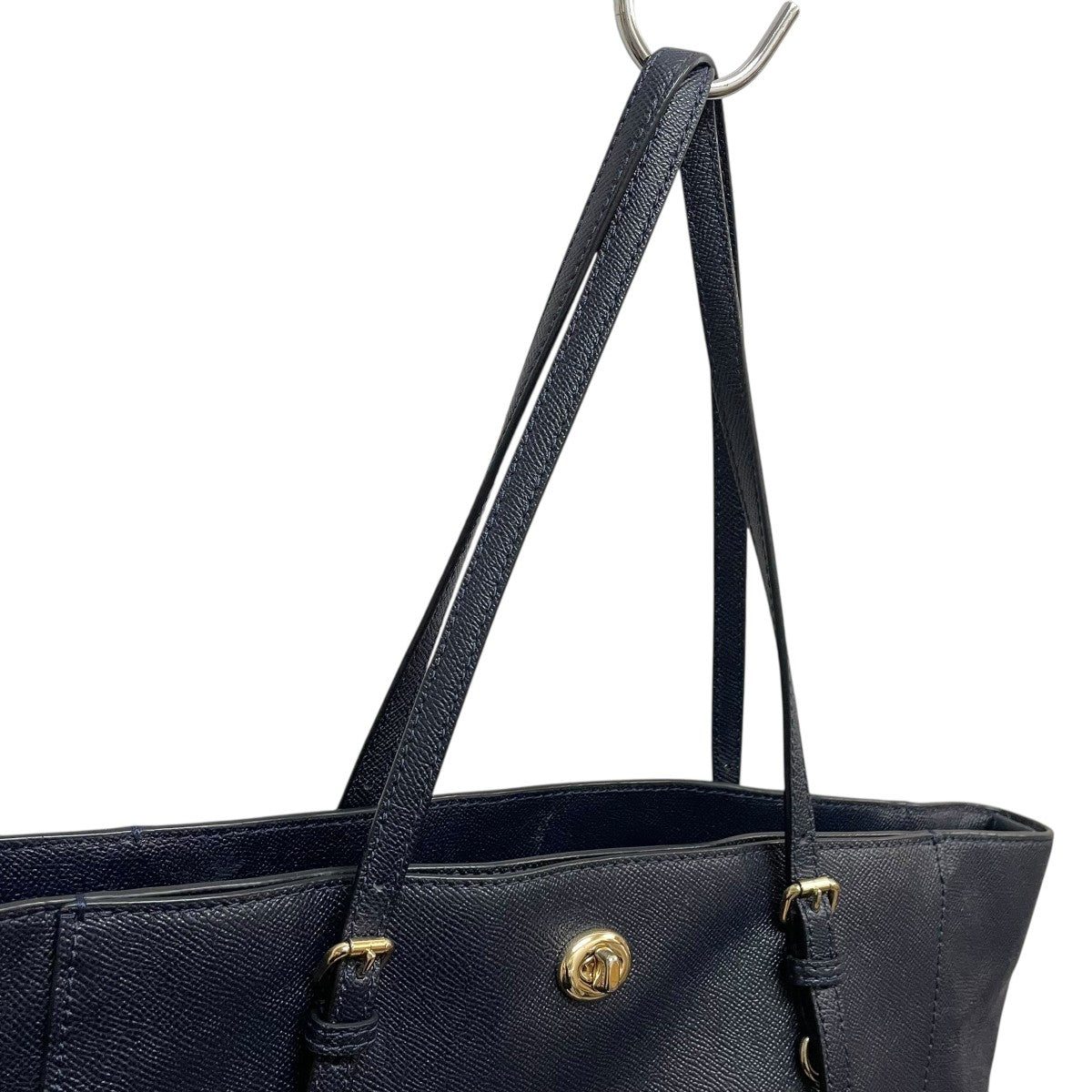 COACH トートバッグ　ネイビー COACH(コーチ) レザートートバッグ57443 57443 ネイビー｜【公式