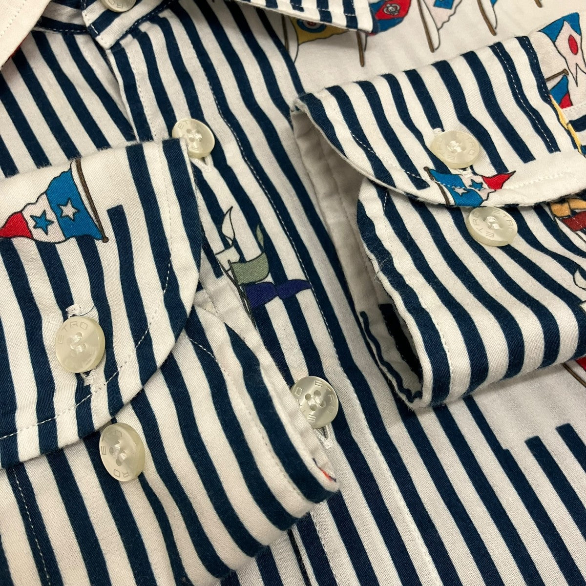 ETRO 総柄シャツ211-13190-4734 古着・中古-6枚目のアイテム画像