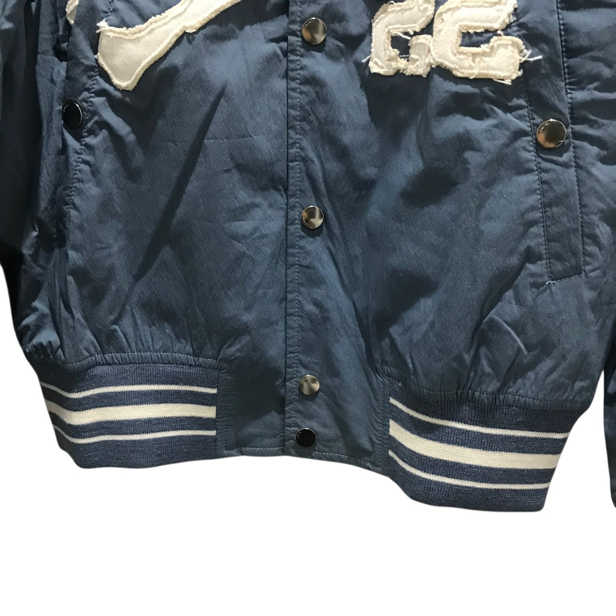 AMIRI(アミリ) カレッジボンバージャケット ブルー サイズ 46｜【公式