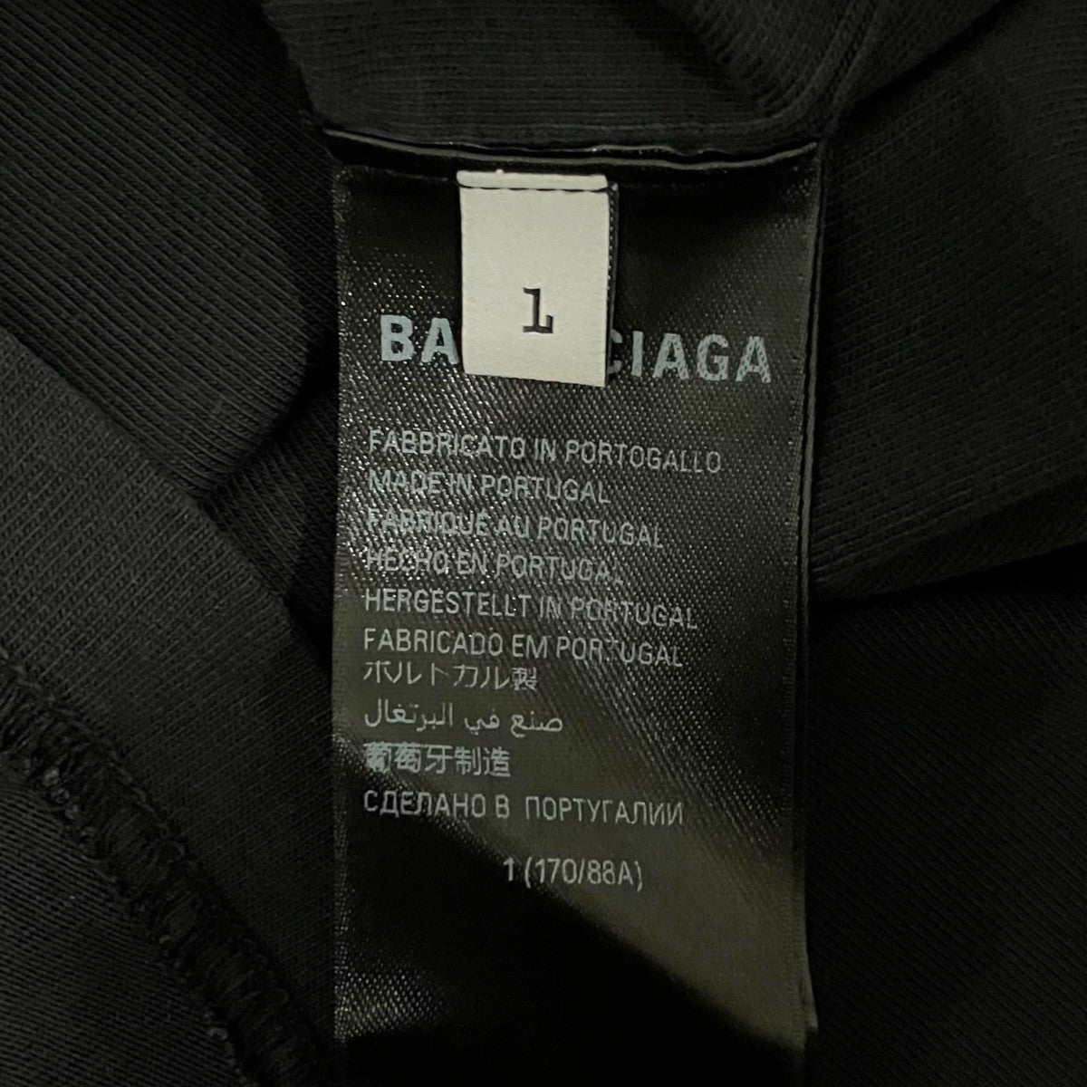 BALENCIAGA 【MUSIC BFRND Series Inside-Out T-Shirt】コネクテッド インサイドアウト プリント クルーネック Tシャツ787358 古着・中古-6枚目のアイテム画像