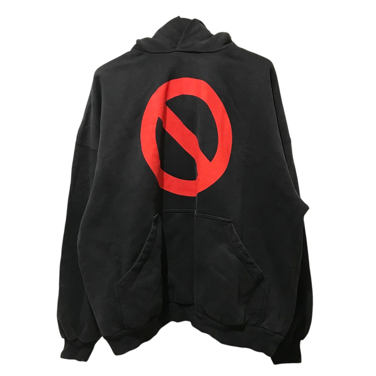 新品 定価19万 BALENCIAGA BFRND オーバーパーカー BALENCIAGA(バレンシアガ) BFRND SERIESプルオーバーパーカー ブラック