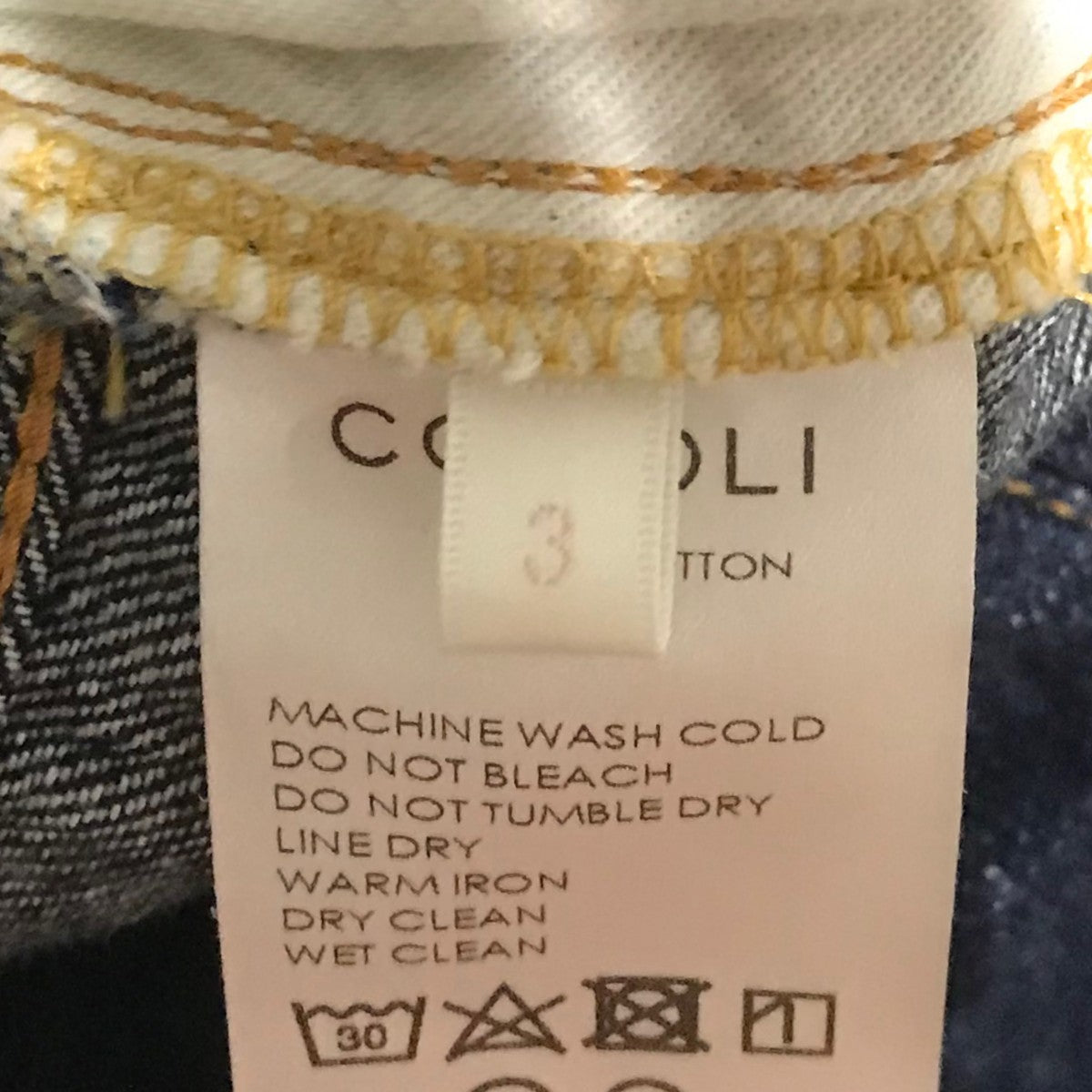 COMOLI 24SS【デニム5Pパンツ】デニムパンツZ01-03003 古着・中古-6枚目のアイテム画像