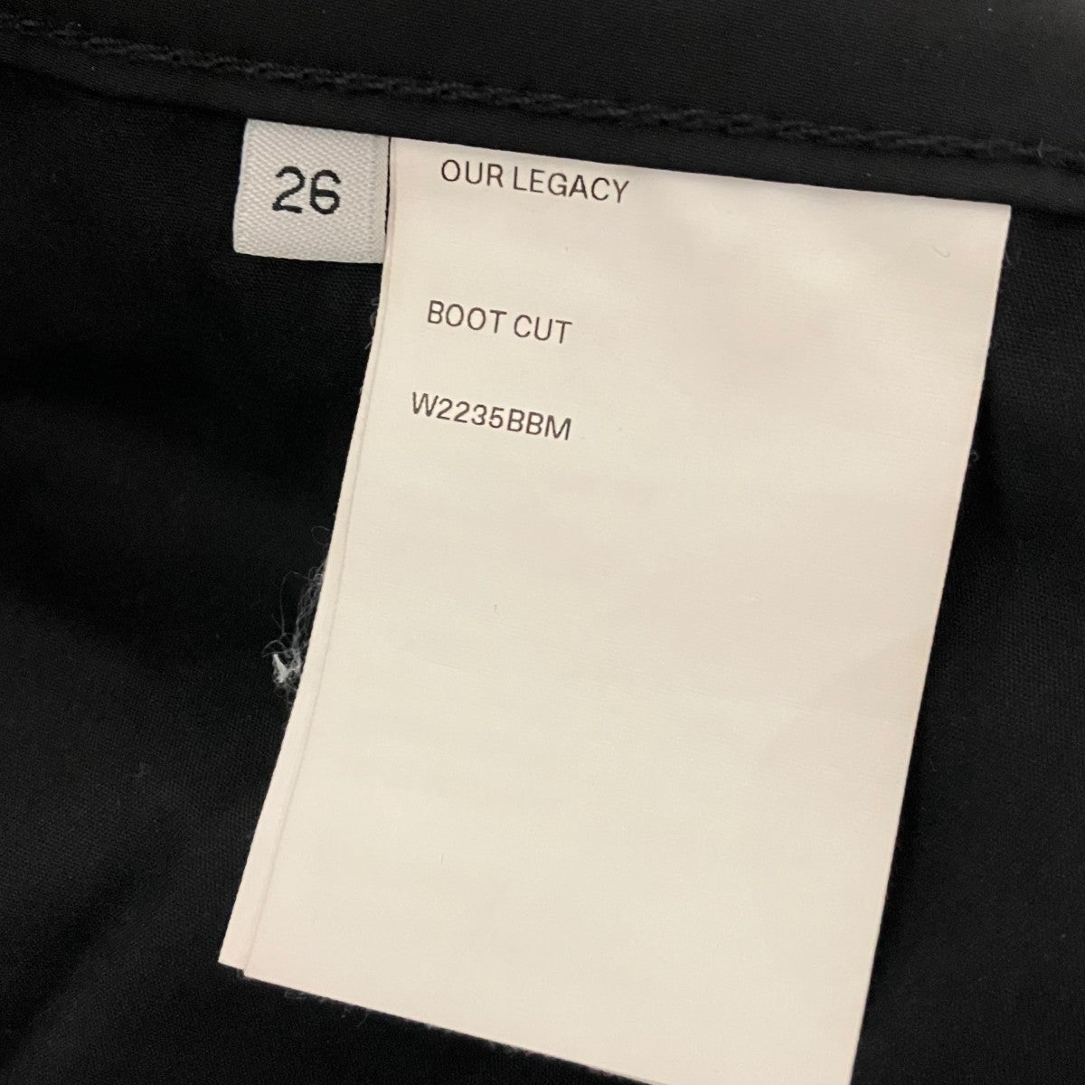 OUR LEGACY 【BOOT CUT】フレアパンツW2235BBM 古着・中古-6枚目のアイテム画像