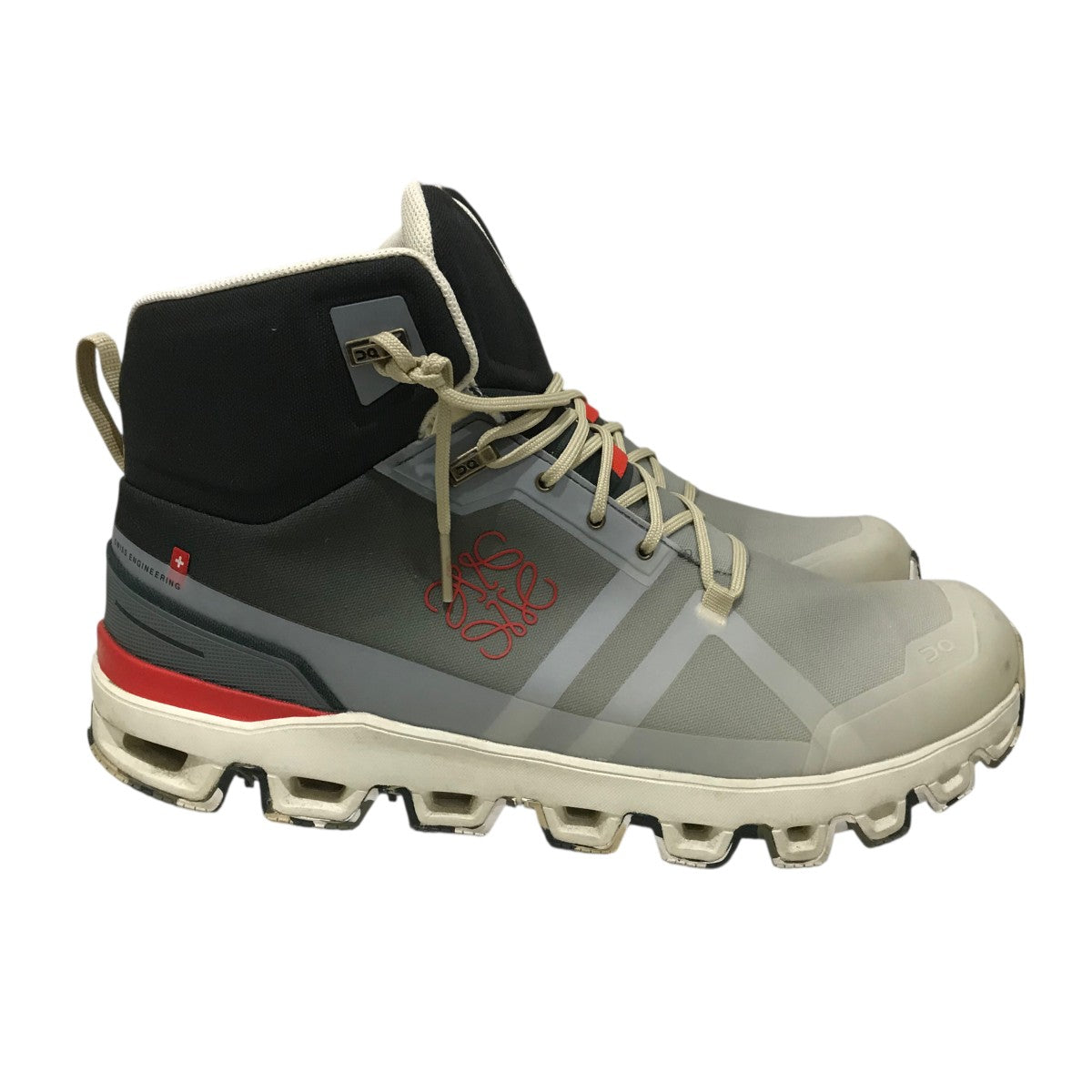 LOEWE×On 【Cloudrock】ハイカットスニーカー オフホワイト×オリーブ