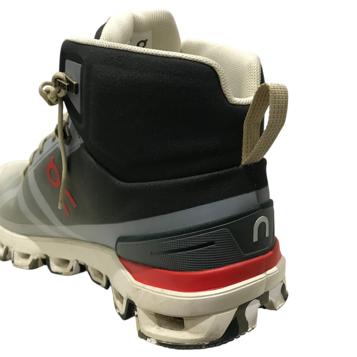 LOEWE×On 【Cloudrock】ハイカットスニーカー オフホワイト×オリーブ