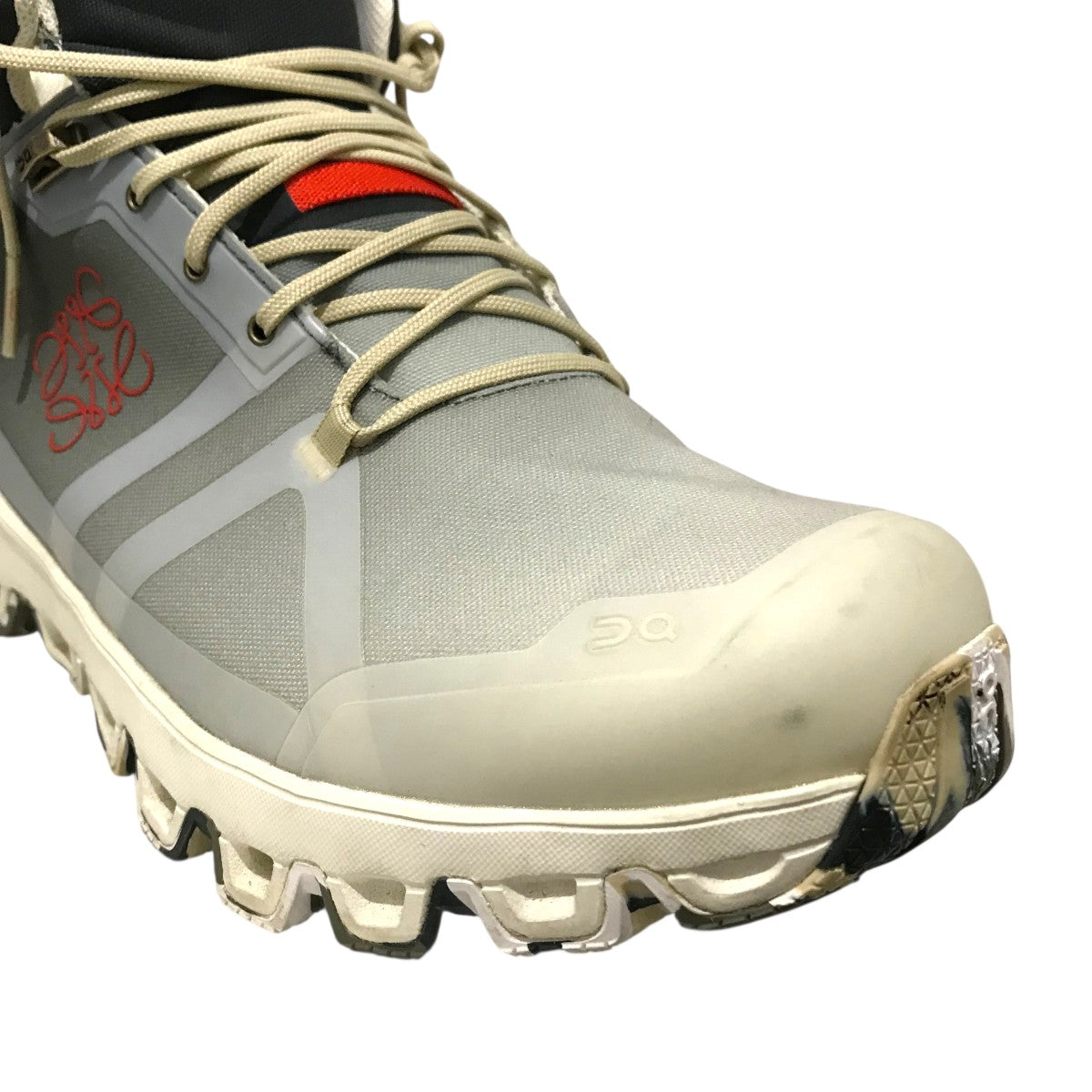 LOEWE×On 【Cloudrock】ハイカットスニーカー オフホワイト×オリーブ