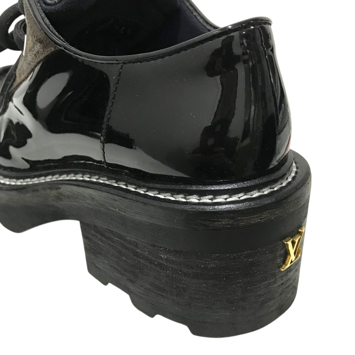 LOUIS VUITTON パテントレザーレースアップシューズ 古着・中古-6枚目のアイテム画像