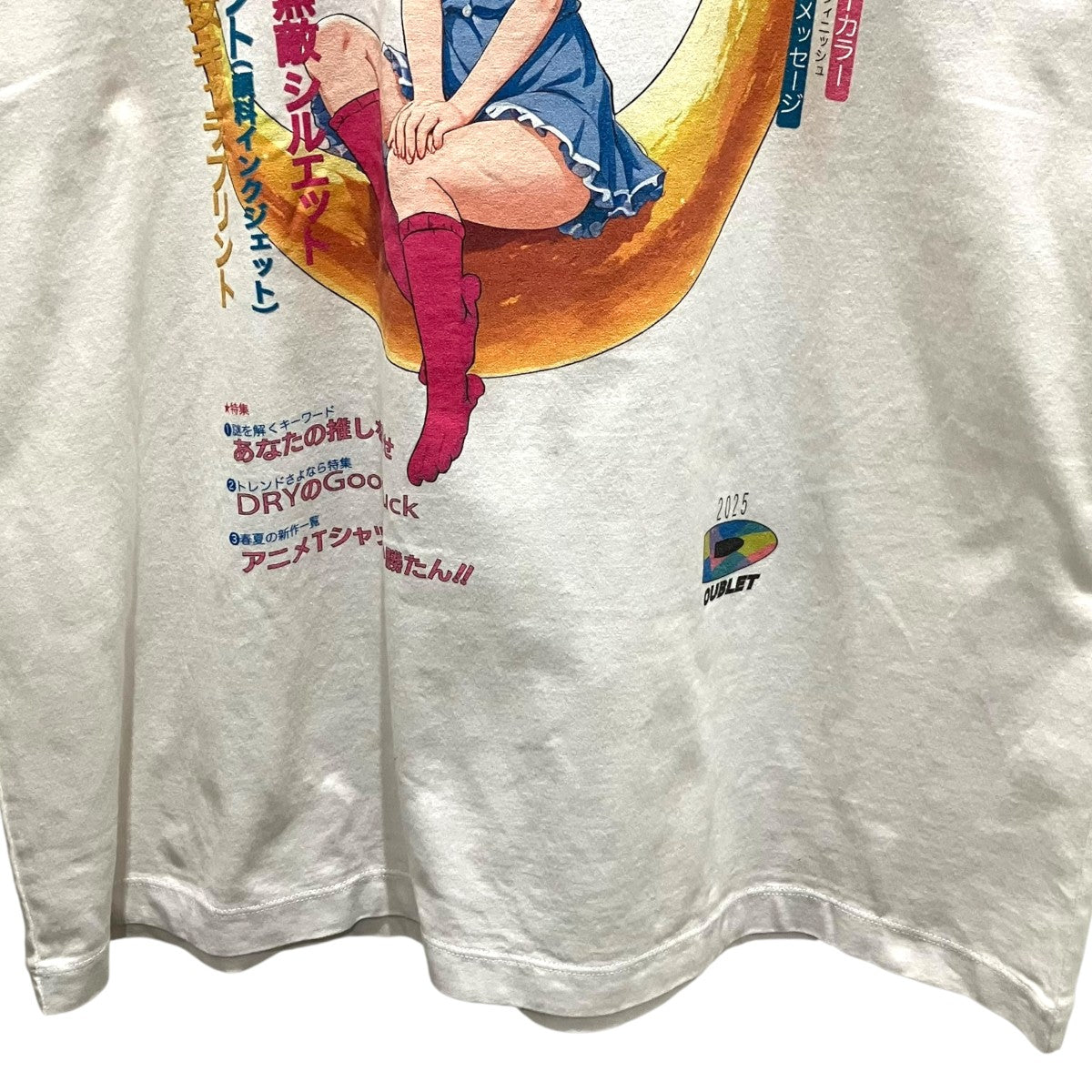 doublet(ダブレット) 25SSアニメプリントTシャツ25SS33CS370