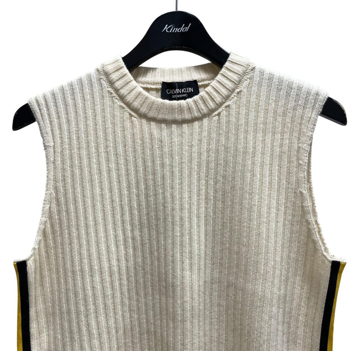 Calvin Klein ノースリーブリブニット83WKTD02 古着・中古-3枚目のアイテム画像