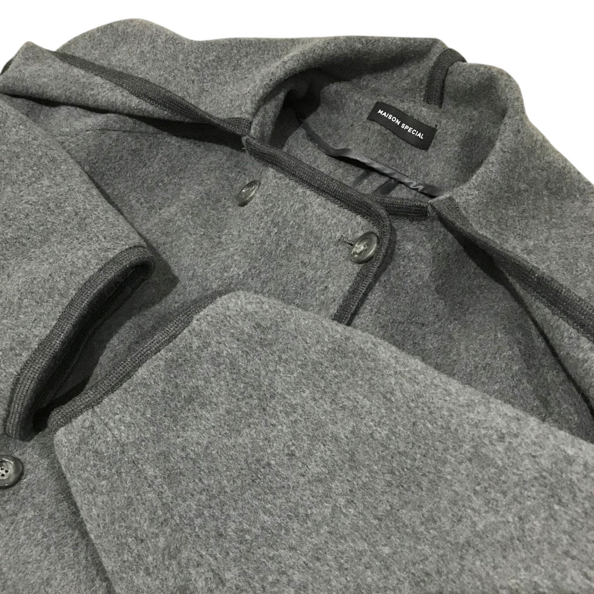 MAISON SPECIAL(メゾンスペシャル) 【Winter Scarf Tent Coat