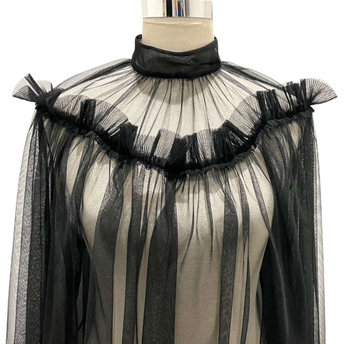 FETICO(フェティコ) 【TULLE FRILLED TUNIC】チュールブラウスFTC224