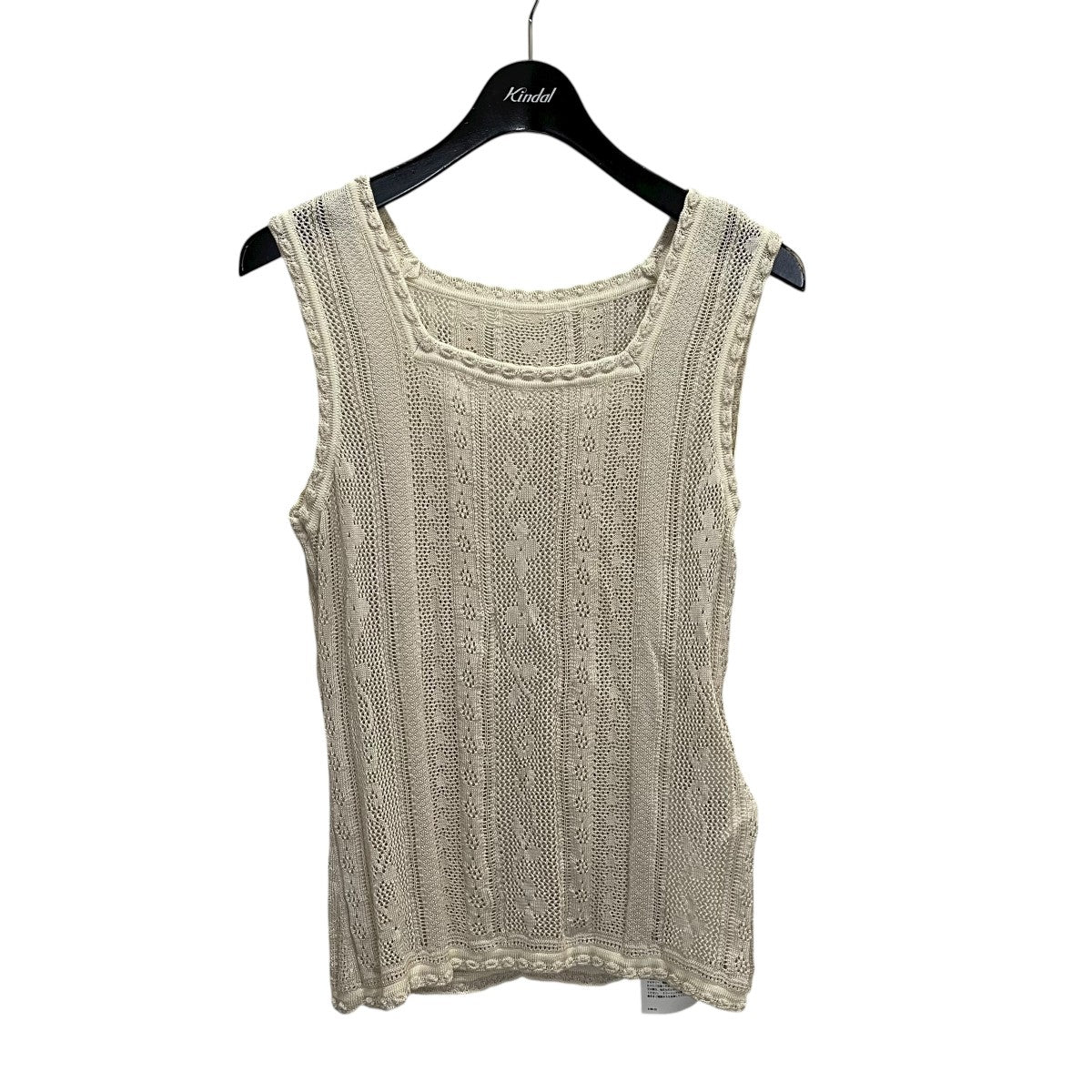 マメクロゴウチ mame サマーニット mame kurogouchi(マメクロゴウチ) 24SSCotton Lace Sleeveless Knitted