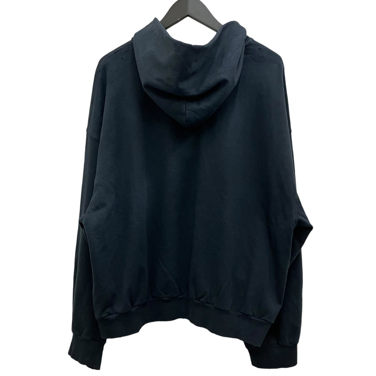 BALENCIAGA SAINT GERMAIN デストロイ加工 フロントロゴ ジップアップスウェットパーカー803264 古着・中古-2枚目のアイテム画像