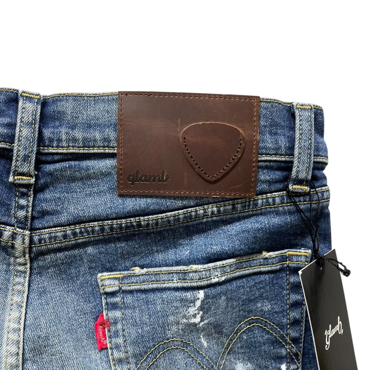 glamb Heavy Remake Stretch Denim GB0125／P10 古着・中古-5枚目のアイテム画像