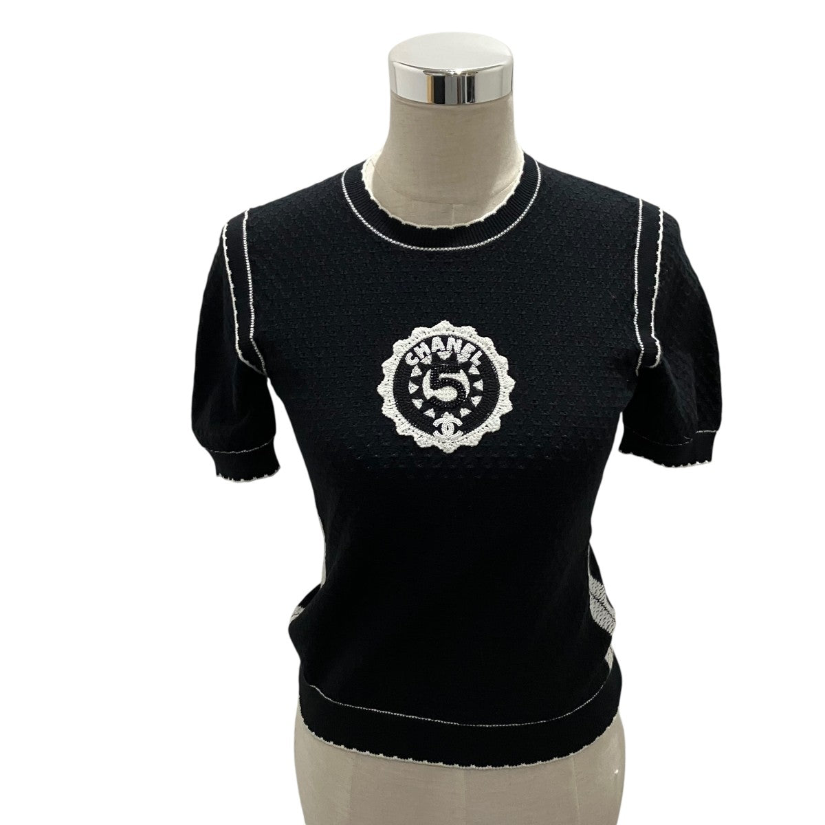 CHANEL 23クルーズラインTシャツP74144 K10654 古着・中古-1枚目のアイテム画像