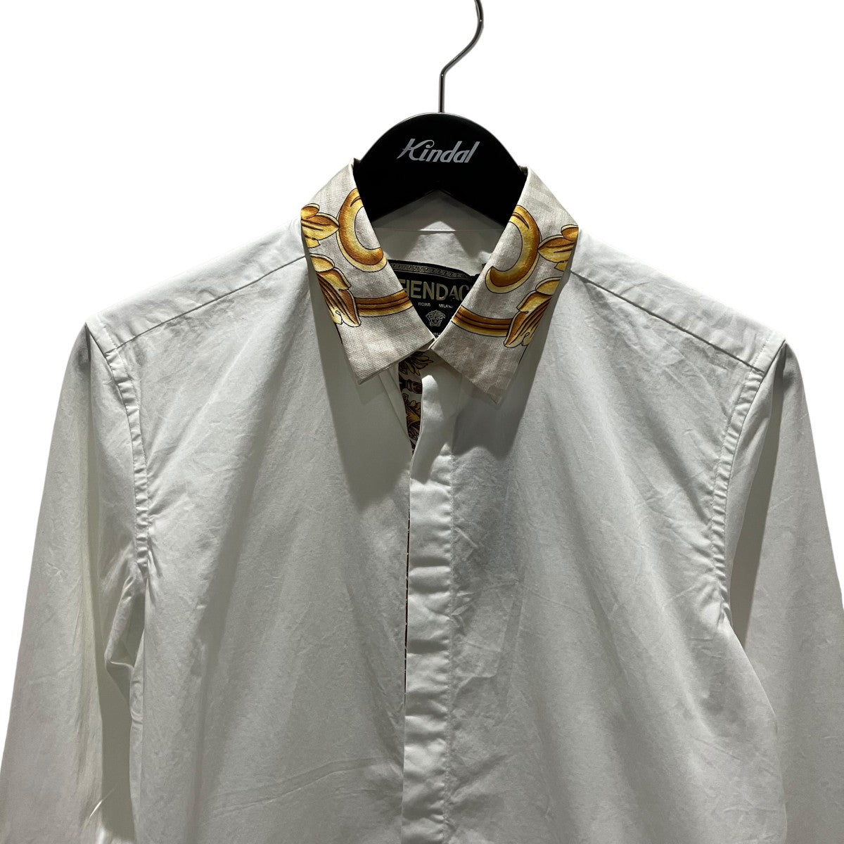 FENDI×VERSACE 襟切替シャツFS1001 AKEA 古着・中古-3枚目のアイテム画像