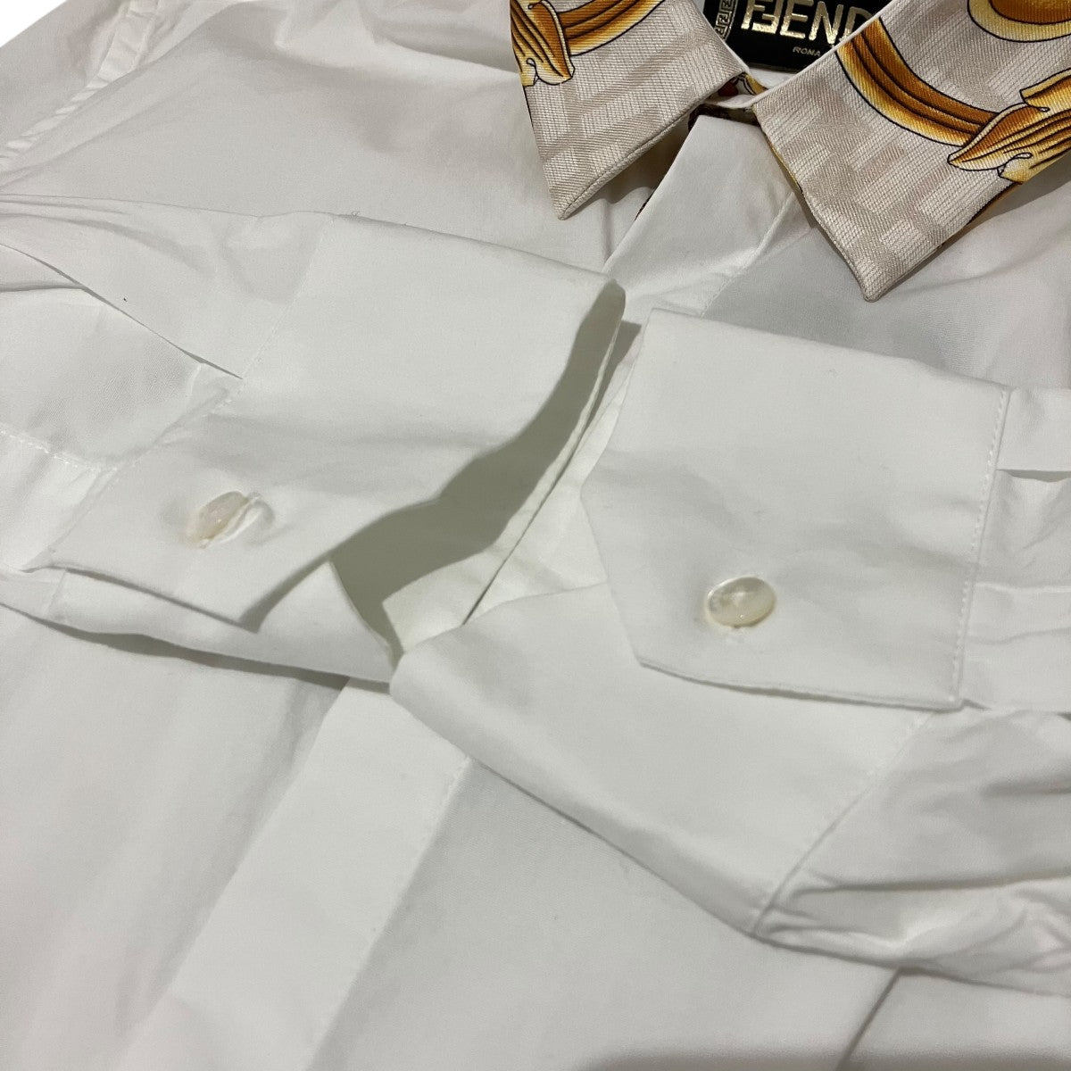 FENDI×VERSACE 襟切替シャツFS1001 AKEA 古着・中古-5枚目のアイテム画像