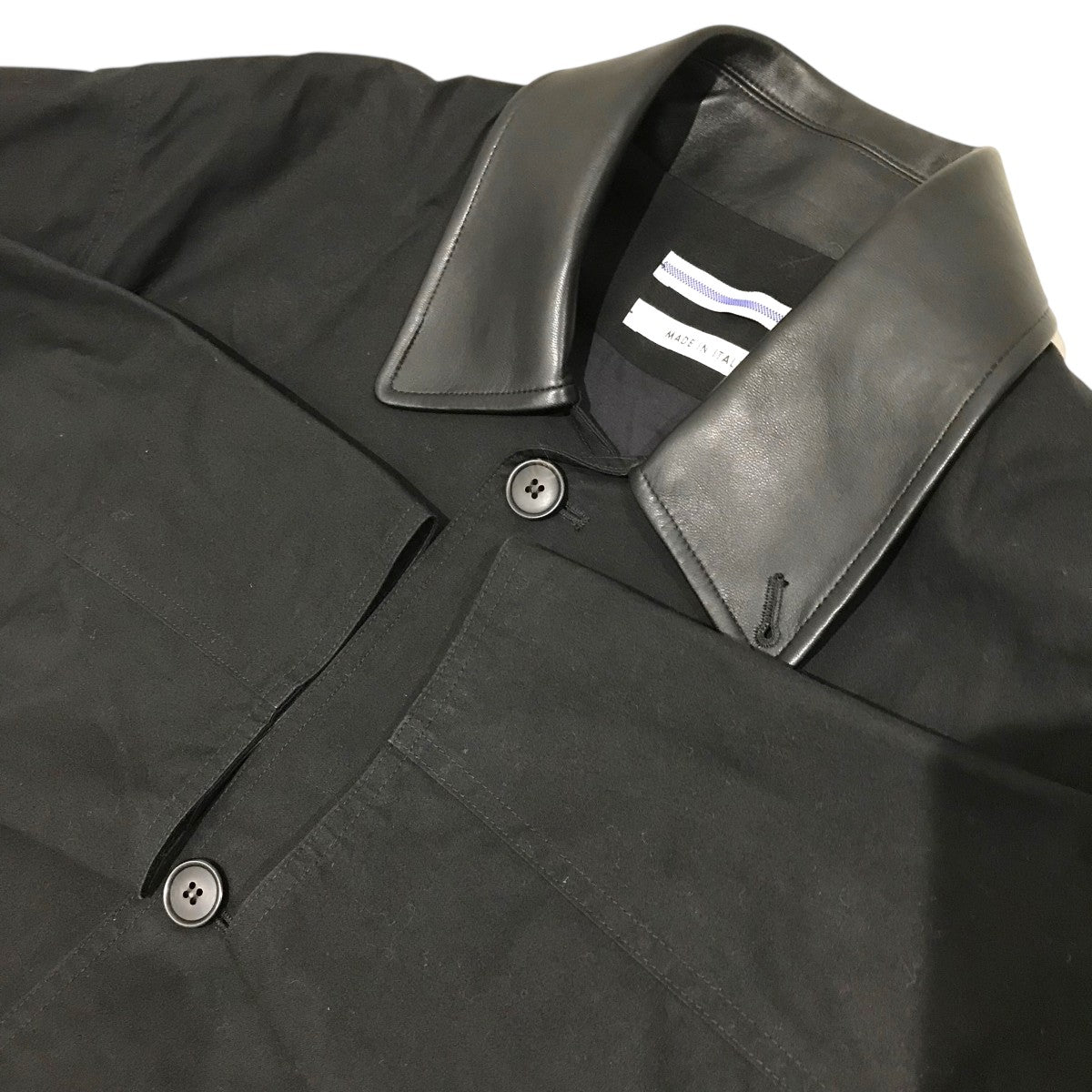 Cristaseya(クリスタセヤ) 【OVERSIZED BLOUSON WITH LEATHER PATCH