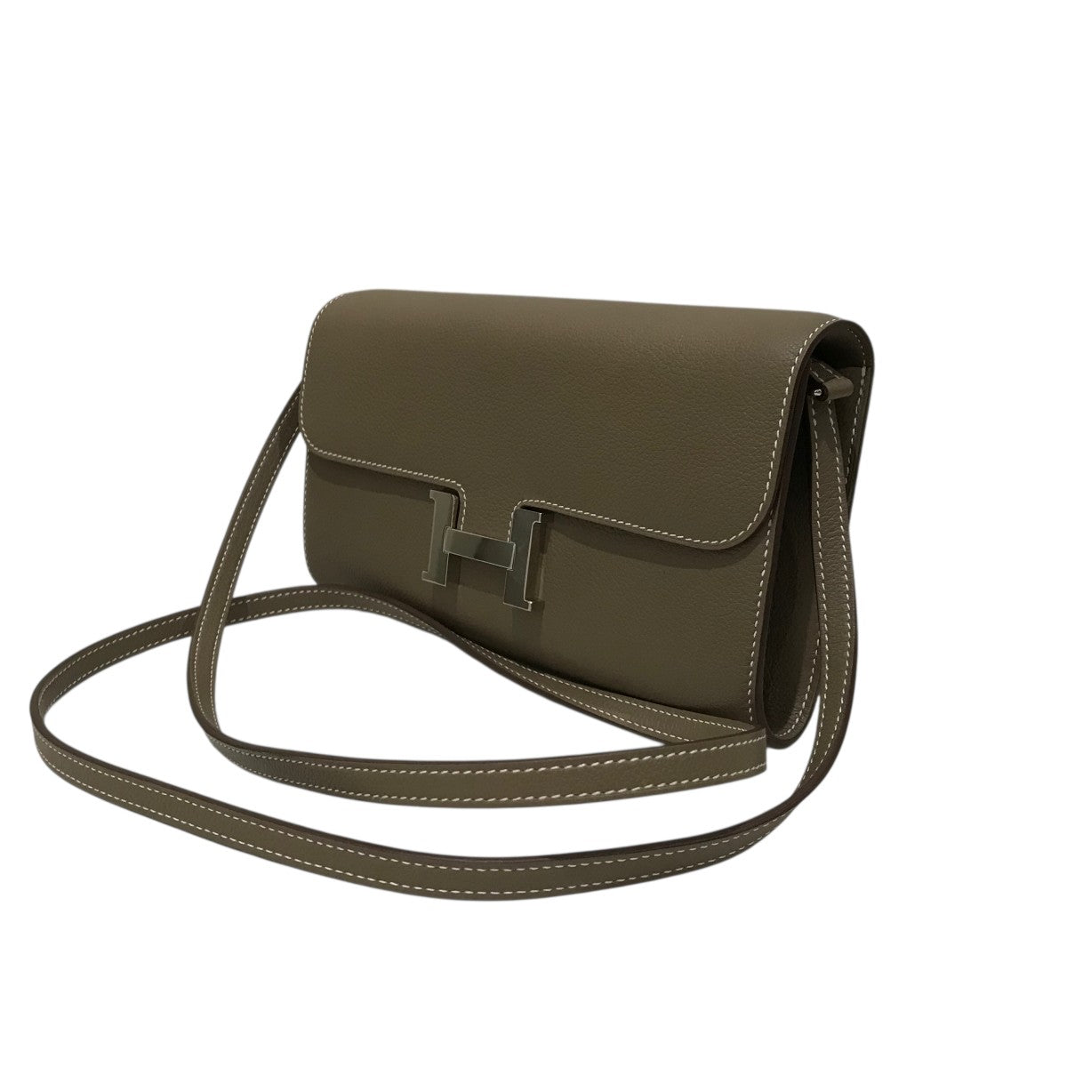 HERMES コンスタンスロングトゥーゴーＷ刻印ショルダーウォレット 古着・中古-1枚目のアイテム画像