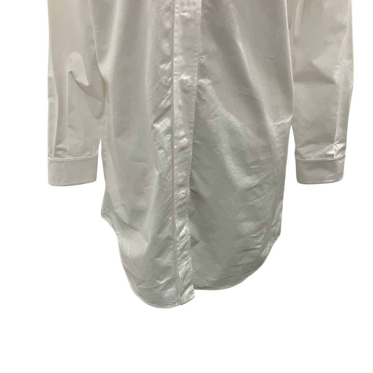 CHANEL 25SSココマークロングシャツP79462V71630 古着・中古-4枚目のアイテム画像