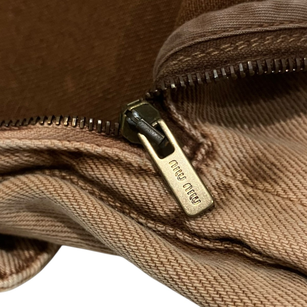 MIU MIU ウォッシュ加工デニムミニスカートGWD295 古着・中古-5枚目のアイテム画像