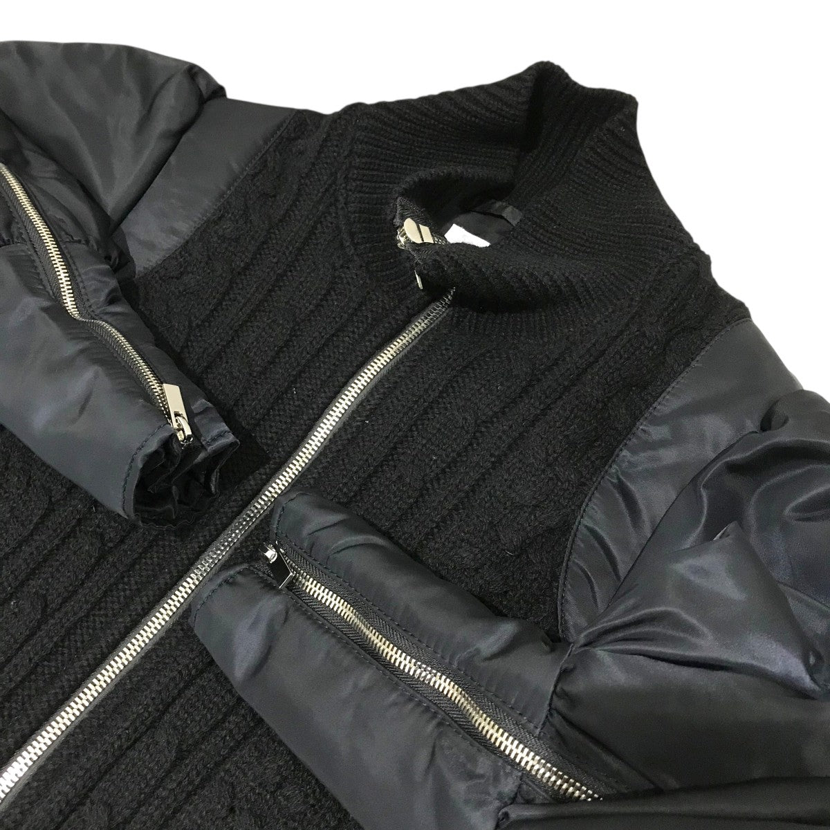 noir kei ninomiya(ノワールケイニノミヤ) ジップブルゾン3L-J021 3L