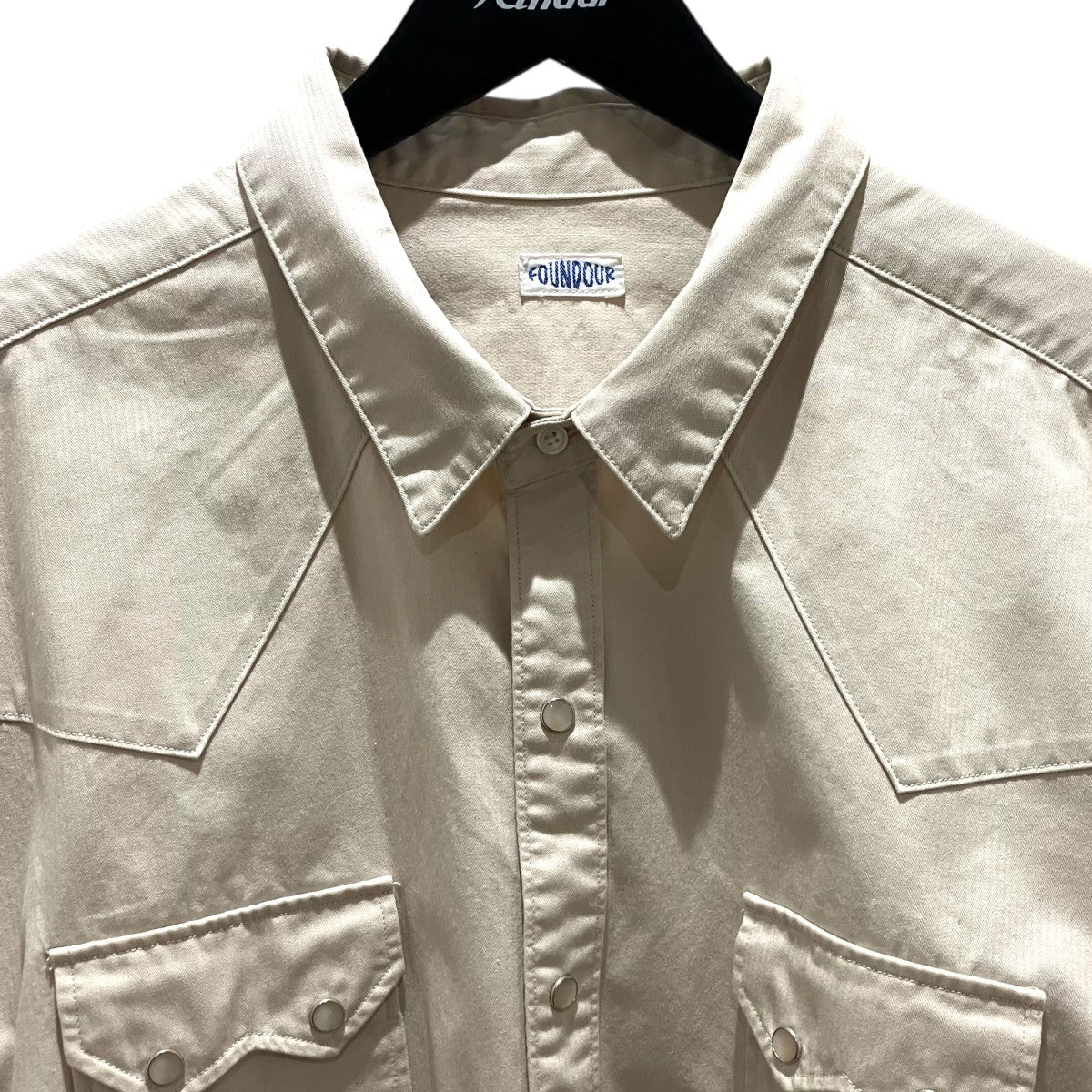 FOUNDOUR 25SS【WESTERN SHIRT】シャツジャケット015FD251004 古着・中古-3枚目のアイテム画像