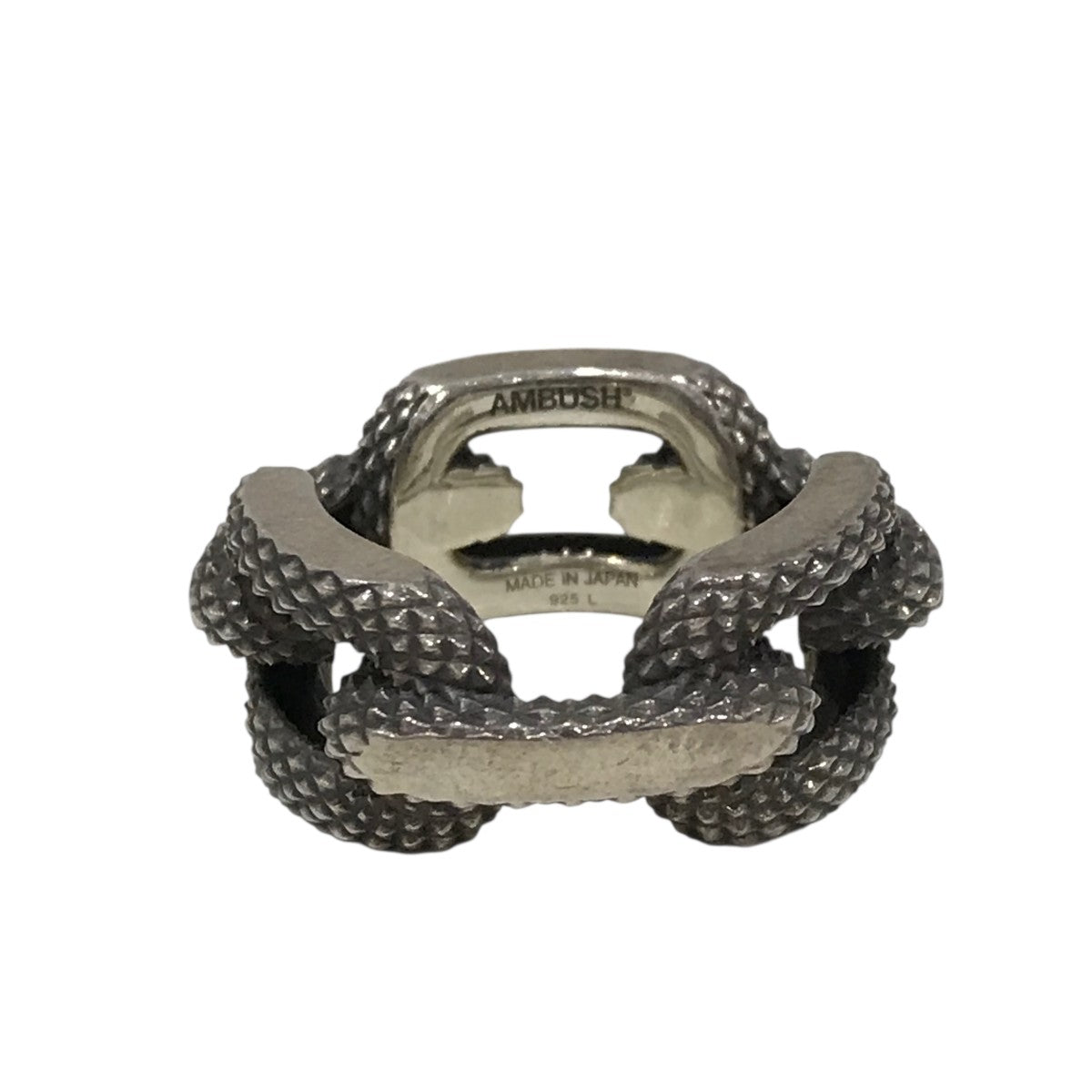 AMBUSH TEXTURED CHAIN RING チェーンリング シルバー AMBUSH(アンブッシュ) 【TEXTURED CHAIN RING】チェーンリング