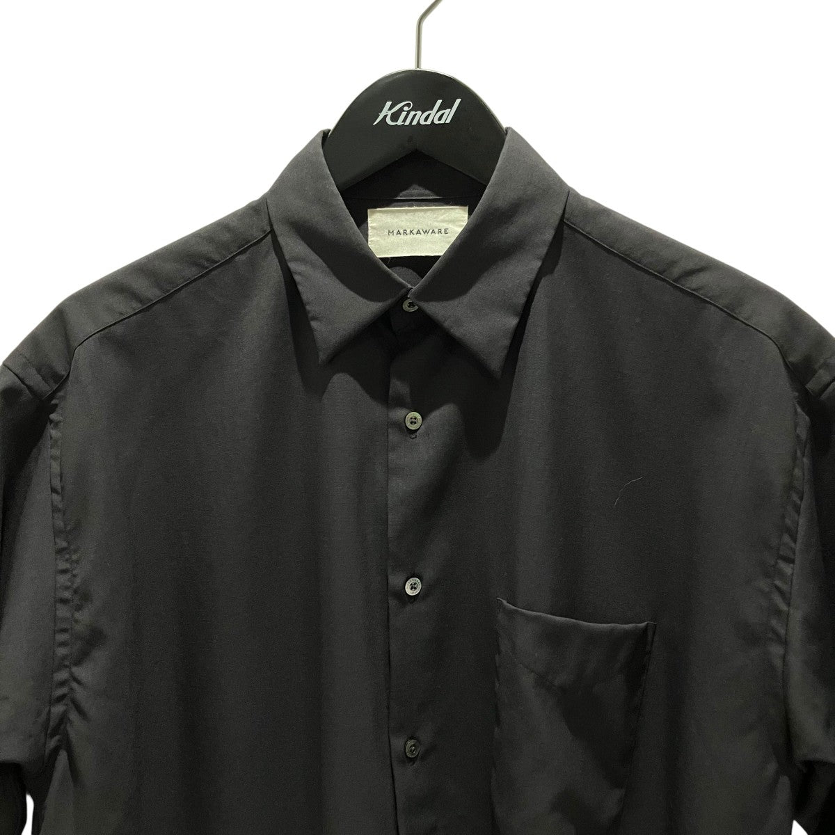 MARKAWARE オーガニックウール 2／80 トロピカル ／ コンフォートフィットシャツA24B04SH01B 古着・中古-3枚目のアイテム画像