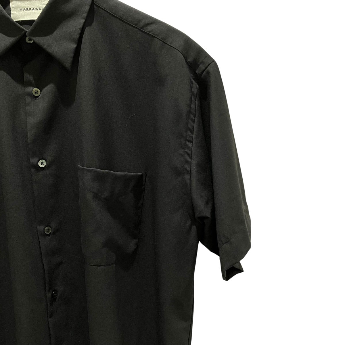 MARKAWARE オーガニックウール 2／80 トロピカル ／ コンフォートフィットシャツA24B04SH01B 古着・中古-4枚目のアイテム画像