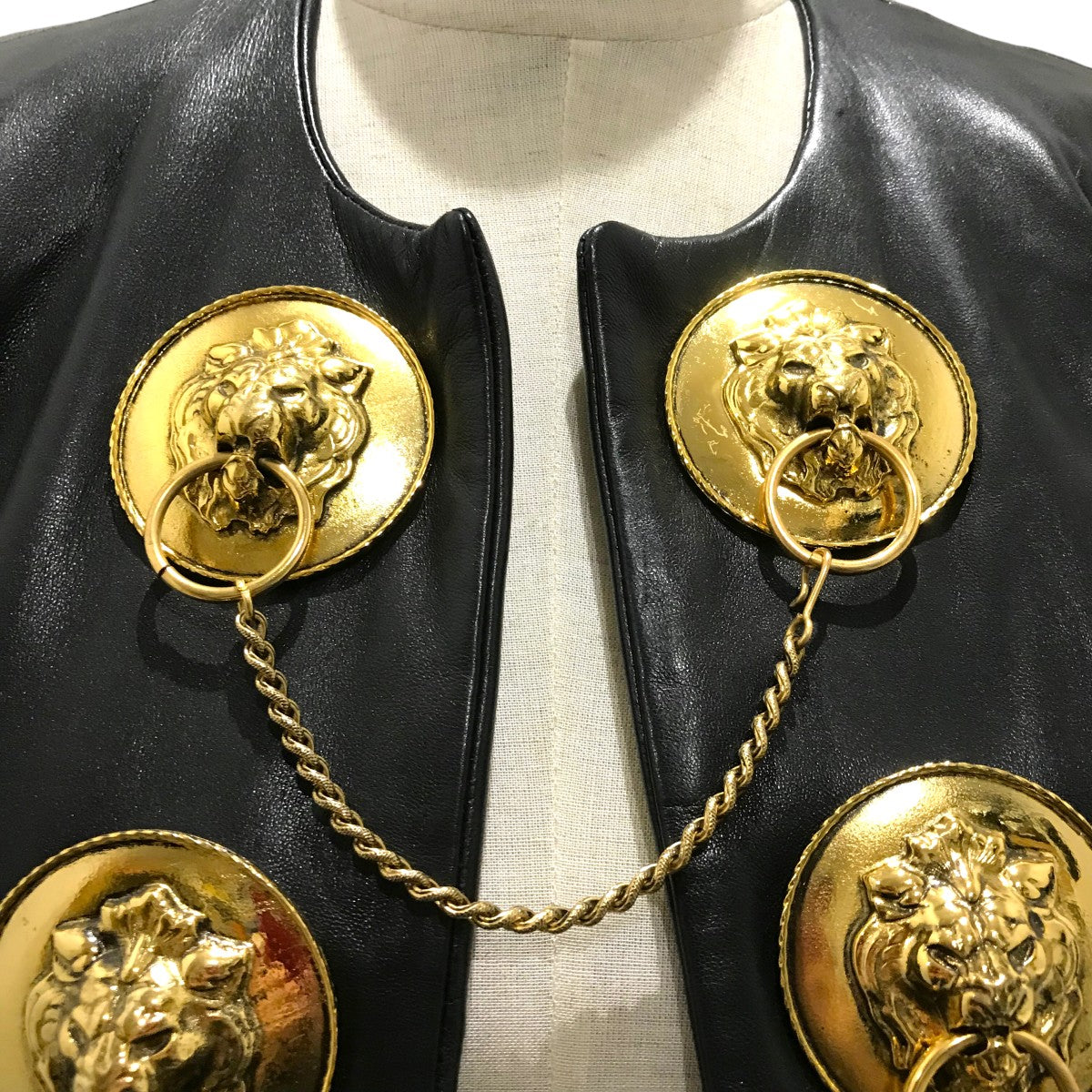 MOSCHINO(モスキーノ) ライオンパーツレザージャケット48209 48209