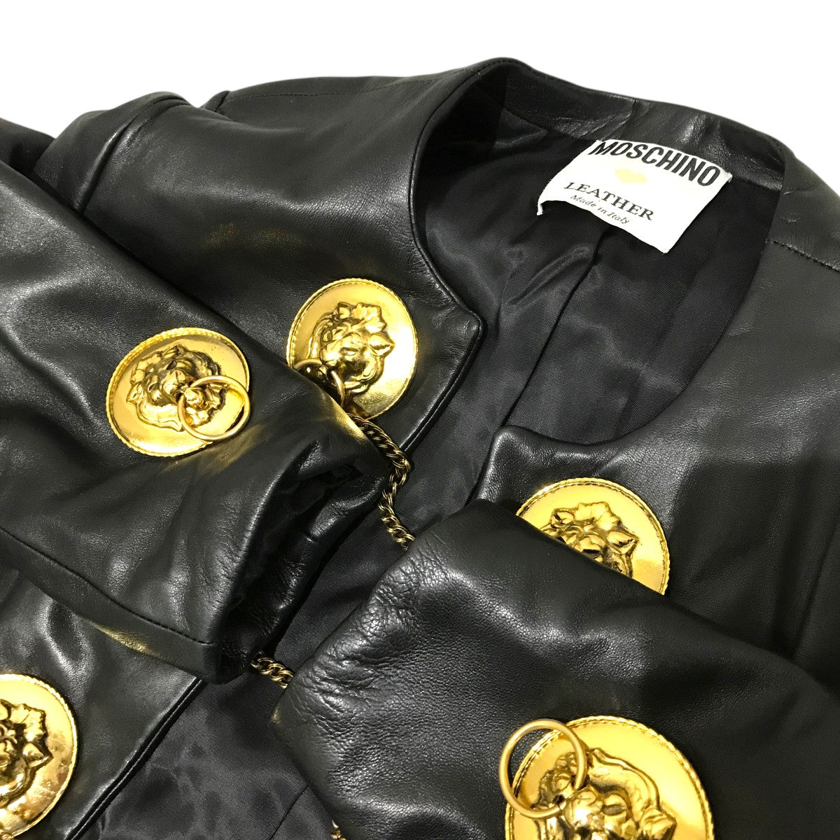 MOSCHINO(モスキーノ) ライオンパーツレザージャケット48209 48209