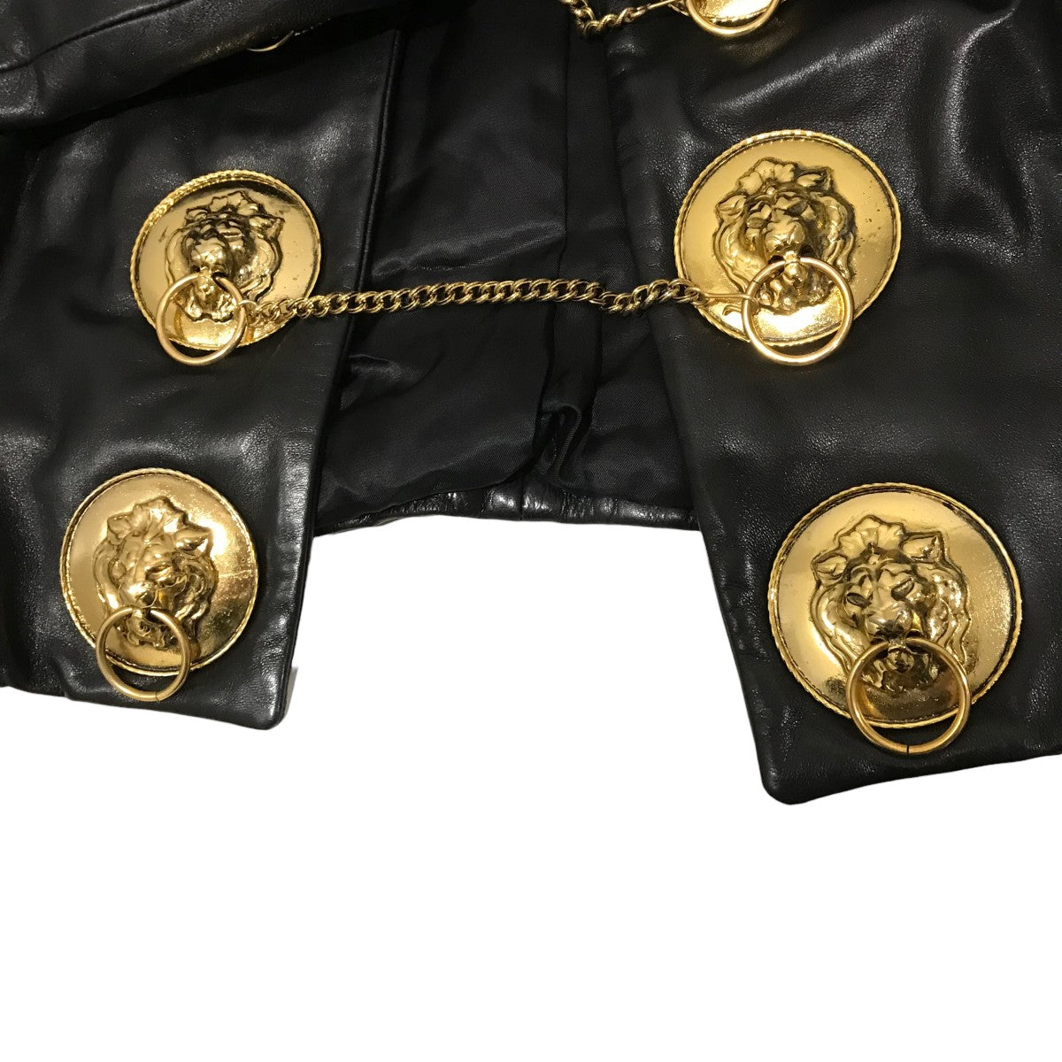 MOSCHINO(モスキーノ) ライオンパーツレザージャケット48209 48209