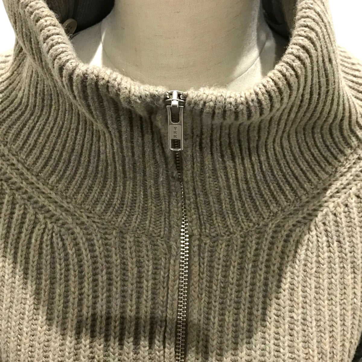MM6 Maison Margiela 25AWウールブレンド ジップアップニットS62AN0158 古着・中古-4枚目のアイテム画像