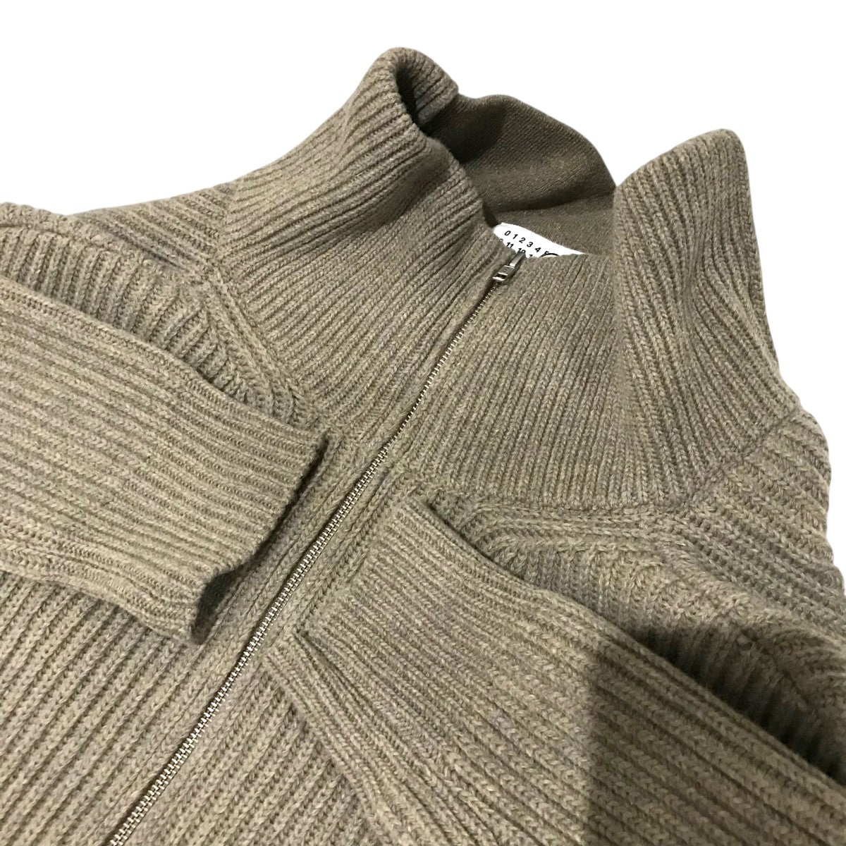 MM6 Maison Margiela 25AWウールブレンド ジップアップニットS62AN0158 古着・中古-6枚目のアイテム画像