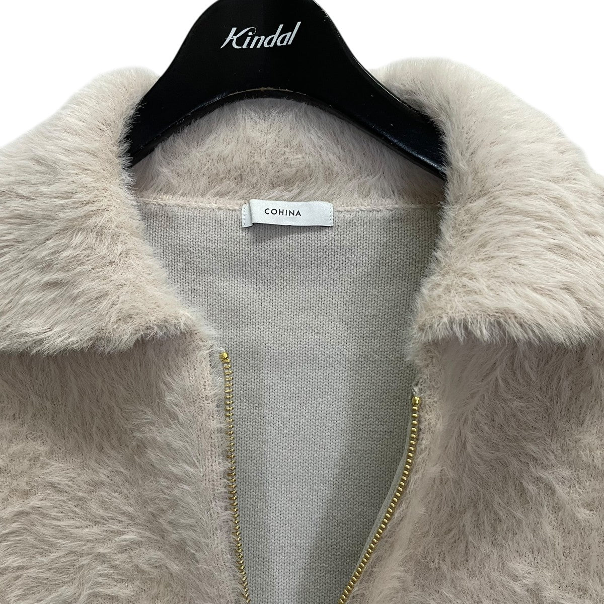 COHINA(コヒナ) ダブルフェイスフェザージップブルゾンCHI0018 CHI0018