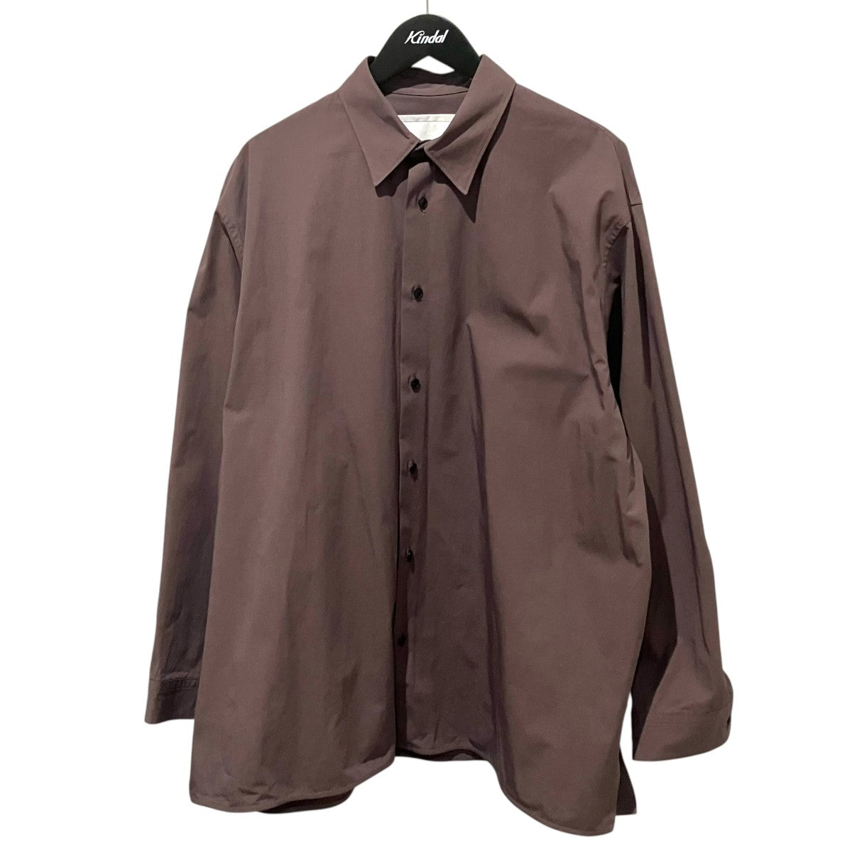 NONNOTTE 【Clear Heavy Broadcloth Oversized Shirt】シャツジャケットN-24A-001 古着・中古-1枚目のアイテム画像