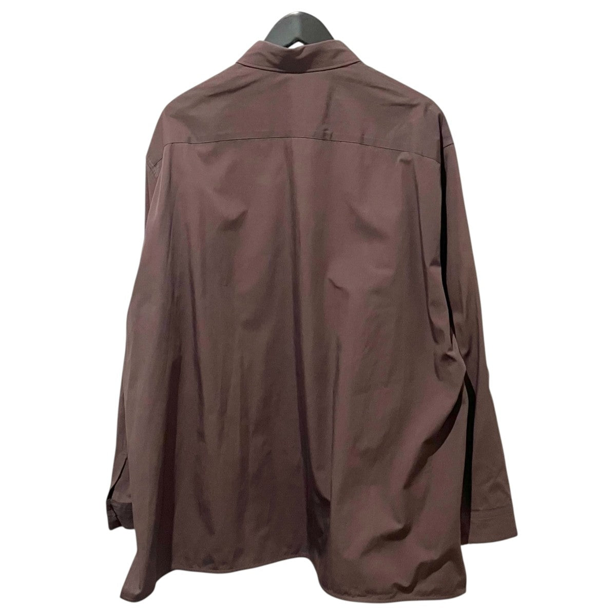 NONNOTTE 【Clear Heavy Broadcloth Oversized Shirt】シャツジャケットN-24A-001 古着・中古-2枚目のアイテム画像