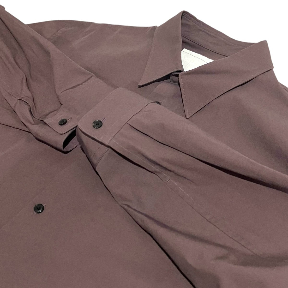 NONNOTTE 【Clear Heavy Broadcloth Oversized Shirt】シャツジャケットN-24A-001 古着・中古-5枚目のアイテム画像