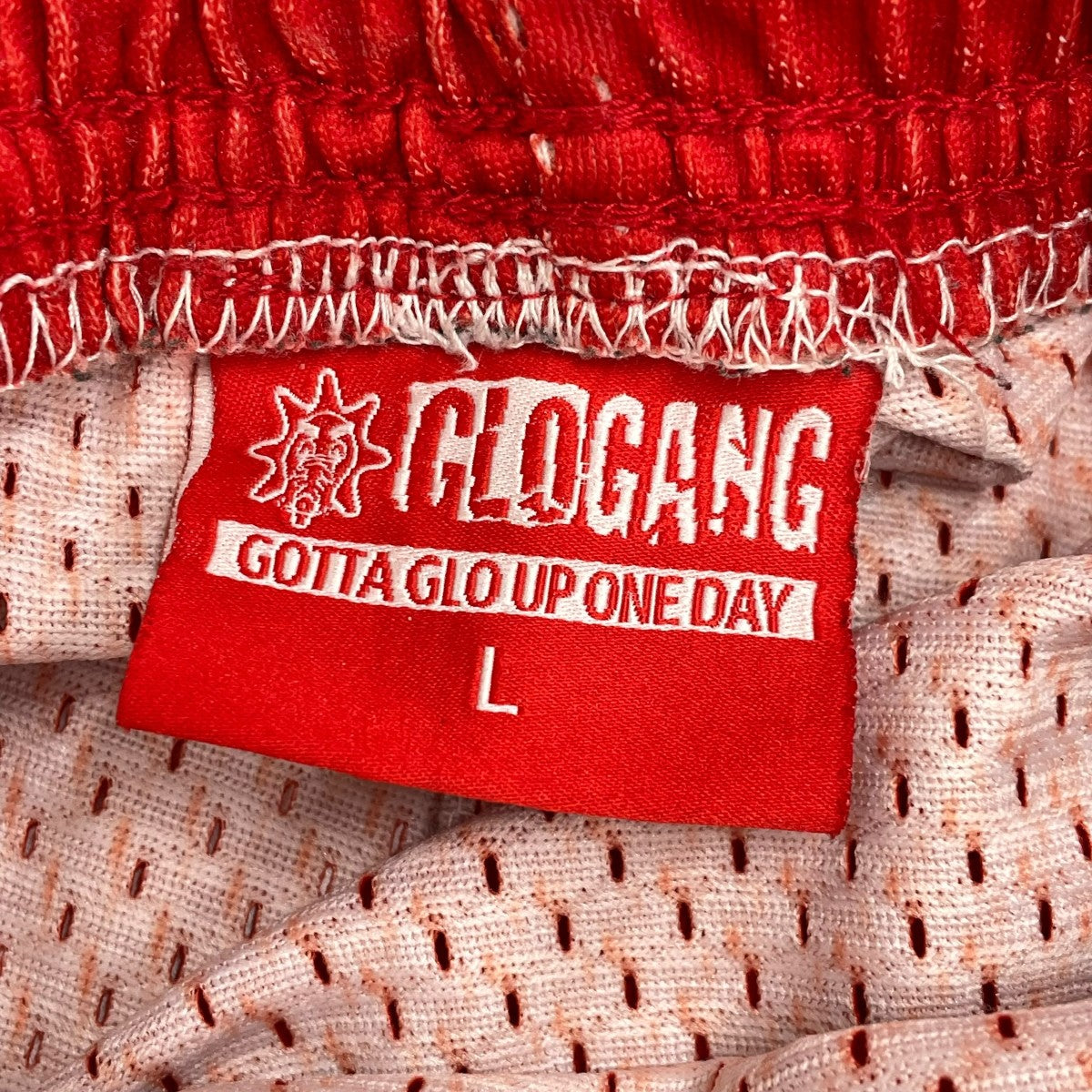 GLOGANG SIDE FONT SHORTSメッシュハーフパンツ 古着・中古-5枚目のアイテム画像