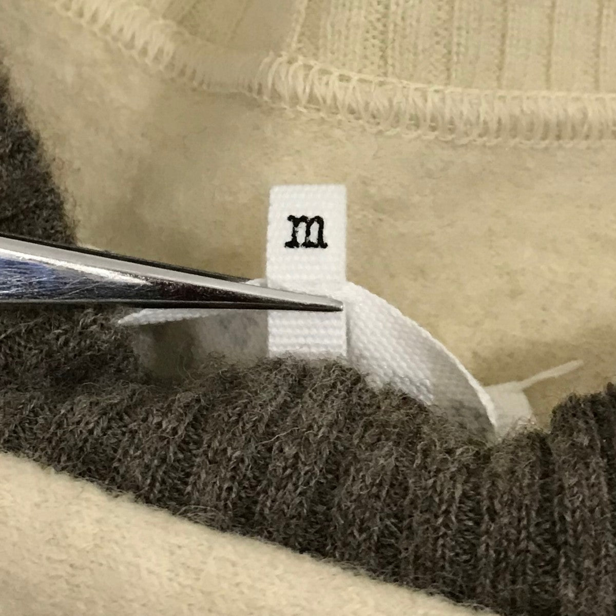 ボーダー切替クルーネックニットS50HA0987