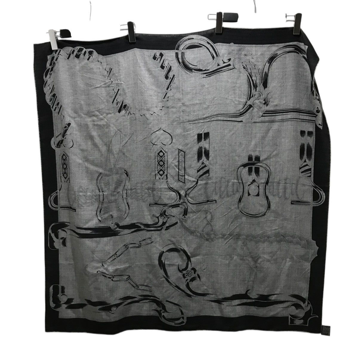 HERMES 【エルメス・メタリック】カレH 100 古着・中古-2枚目のアイテム画像